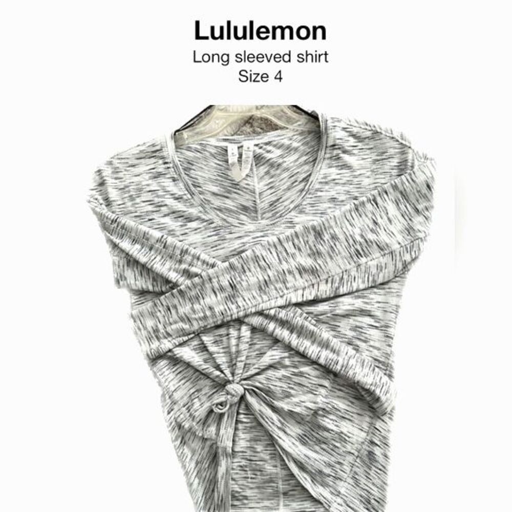 Lululemon Size 4 Gray Long Sleeved Shirt